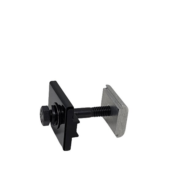 Kinetic Solar Mid Clamp 30-46mm Black Anodized with standard Kinetic nuts